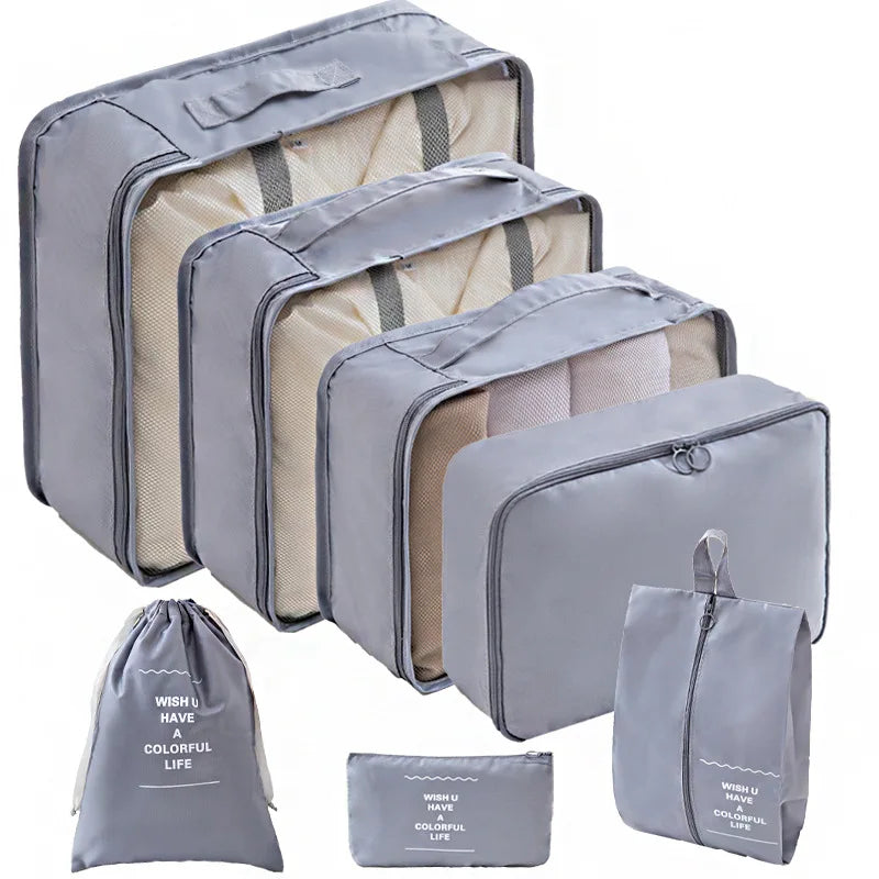 Organisateurs de valise (set 7 pièces) - Cubes de Rangement Voyage