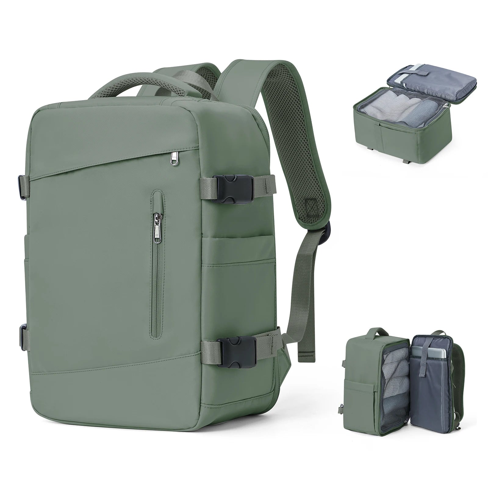 Sac à dos cabine 40x20x25 compatible Ryanair & Wizzair - Compartiment PC, Femme & Homme