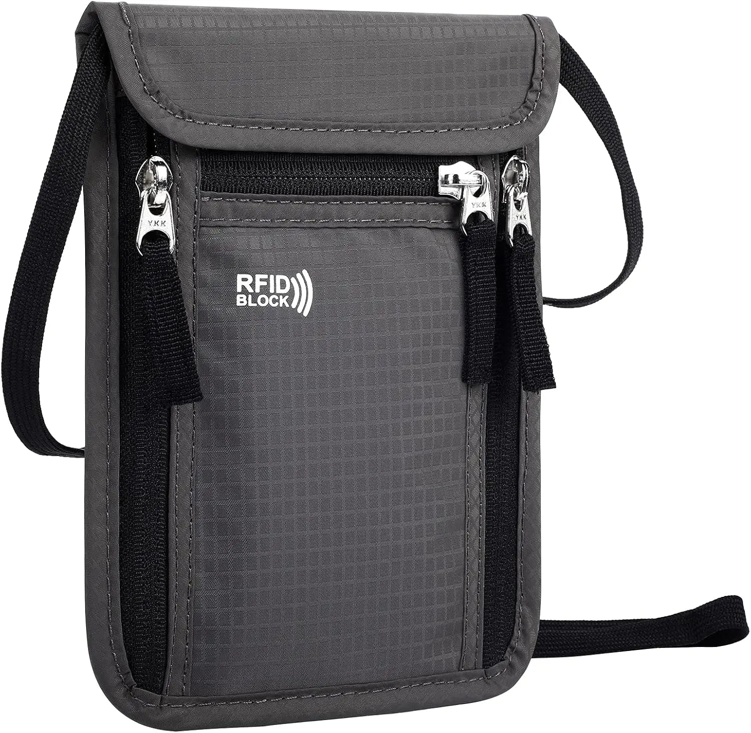 Pochette tour de cou passeport - Portage discret sous la veste