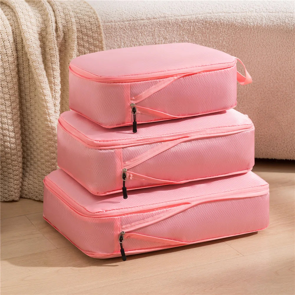 Set d'organisateurs de valise 3 pièces - Compressibles & Imperméables