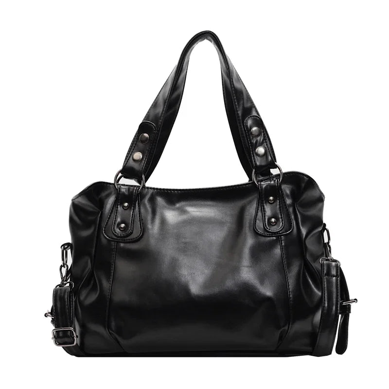 Sac épaule femme rétro simili cuir - vue 7