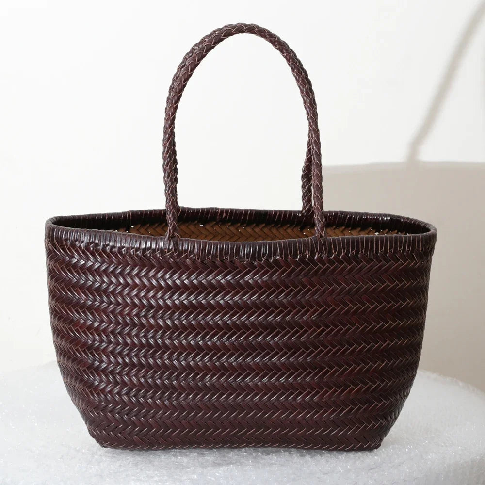Sac cabas La Tressée - cuir artisanal