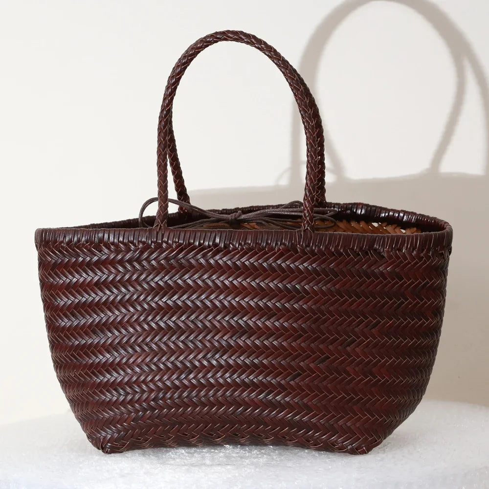 Sac cabas La Tressée - cuir artisanal
