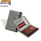 Protège-passeport RFID femme cuir vegan - L'Escale