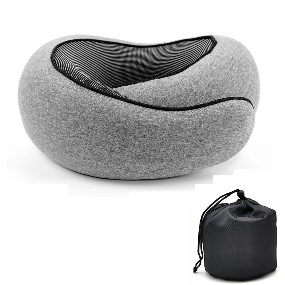 Coussin tour de cou mémoire de forme - Format compact