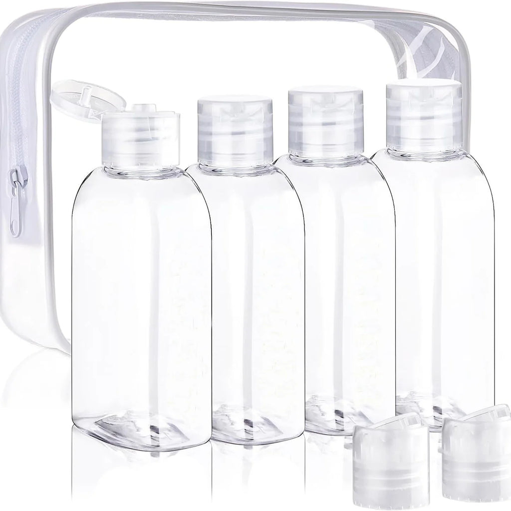 Flacons de voyage 100 ml (lot de 4) - Transparent