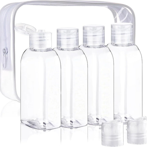 Flacons de voyage 100 ml (lot de 4) - Transparent