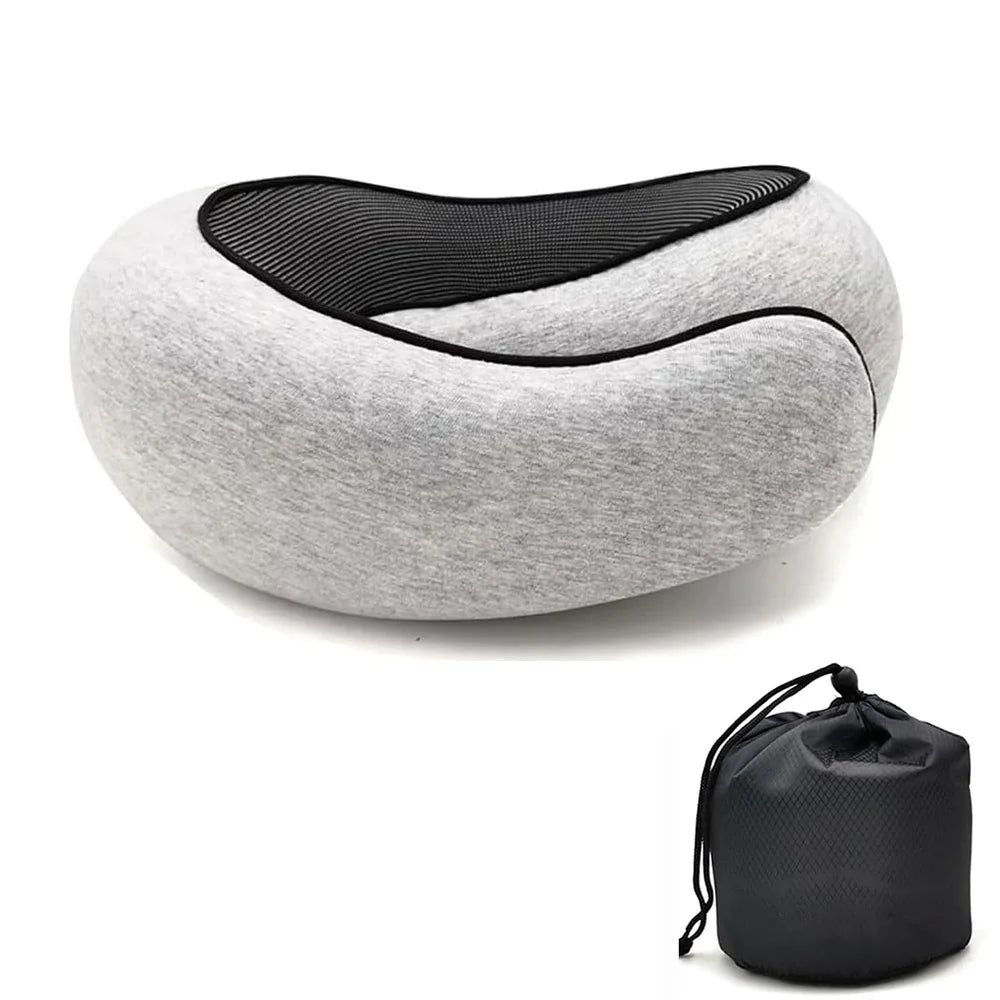 Coussin tour de cou mémoire de forme - Format compact