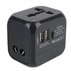 Adaptateur de voyage tout-en-un - US EU UK AU, USB et USB-C