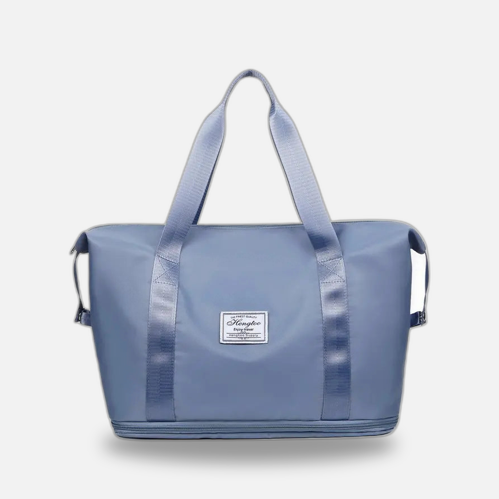 Sac de voyage extensible bleu grande capacite