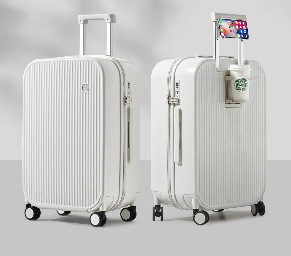 Valise La Nomade - Porte-gobelet et support téléphone