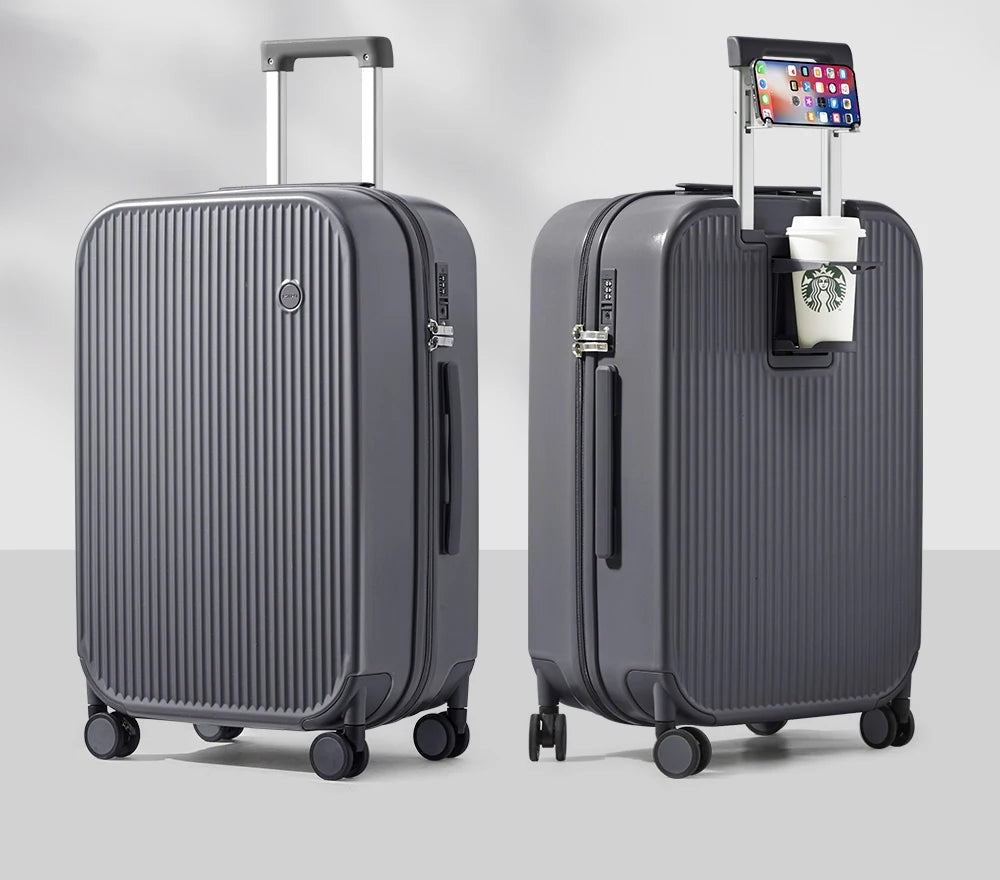 Valise La Nomade - Porte-gobelet et support téléphone