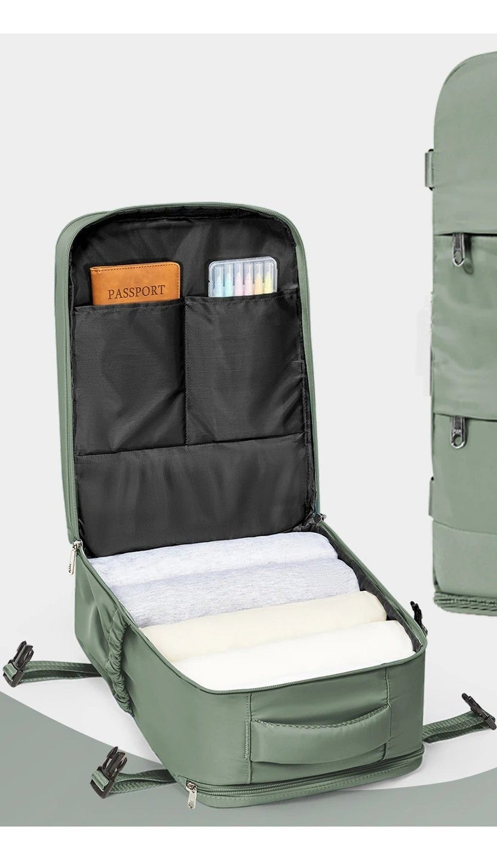 Sac a dos cabine 40x30x20 ouverture 180 degres - Compartiment PC