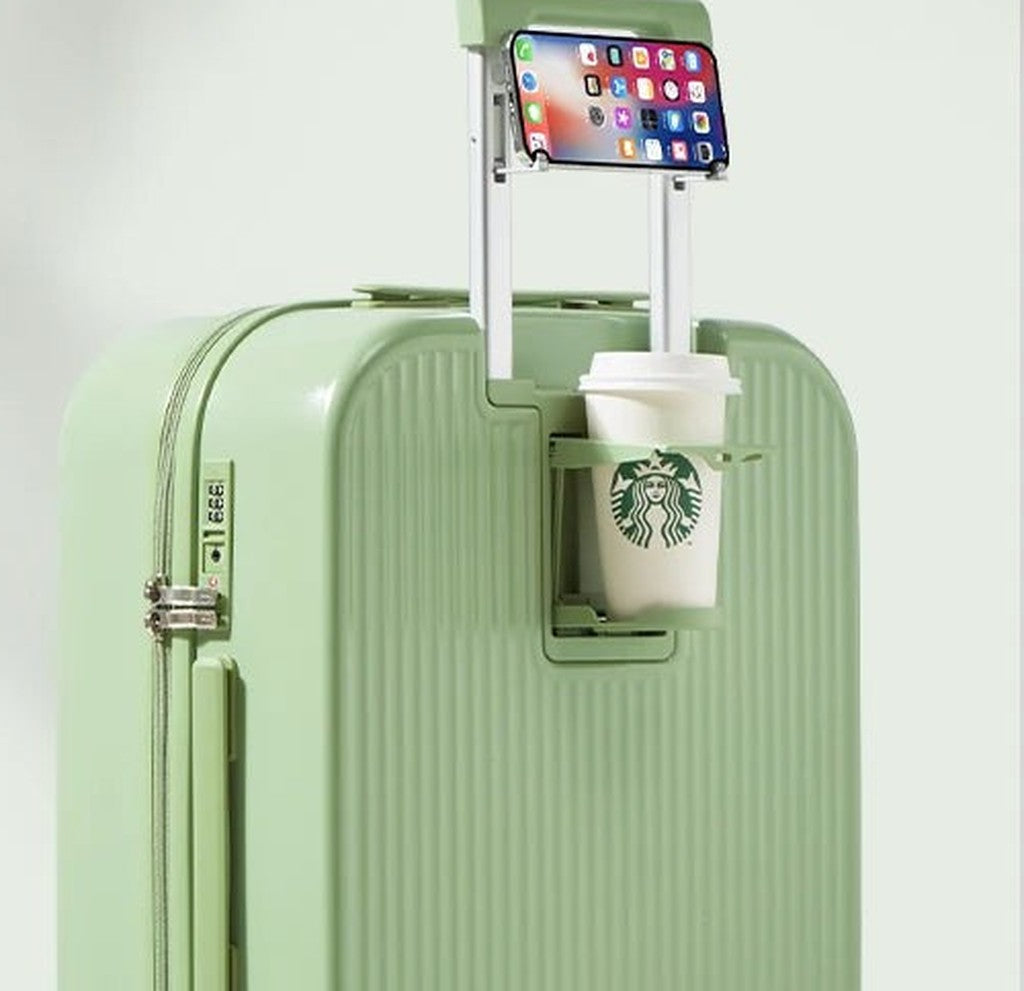 Valise cabine La Nomade - Porte-gobelet et support téléphone
