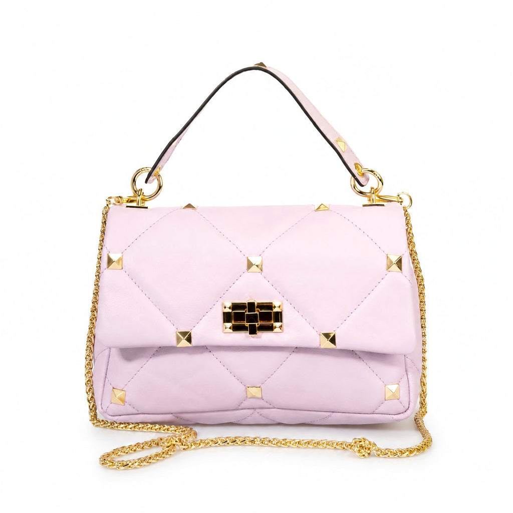 Sac bandoulière La Milanaise - cuir matelassé, Made in Italy - packshot studio