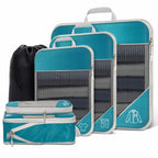 Cubes de compression voyage (set 6 pièces) - Gagnez 30% de Place