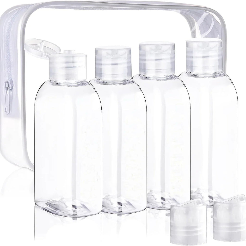 Flacons de voyage 100 ml (lot de 4) - Transparent