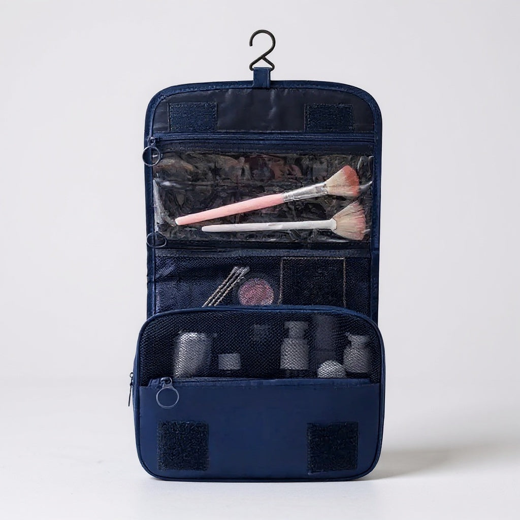 Trousse de toilette à suspendre - Bleu marine
