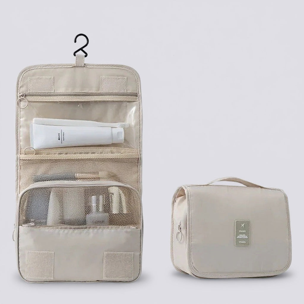 Trousse de toilette à suspendre - Beige