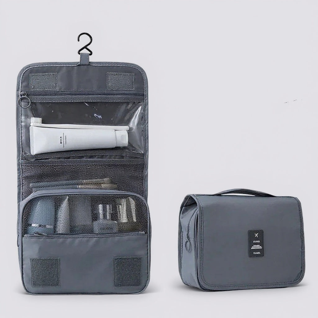 Trousse de toilette à suspendre - Gris