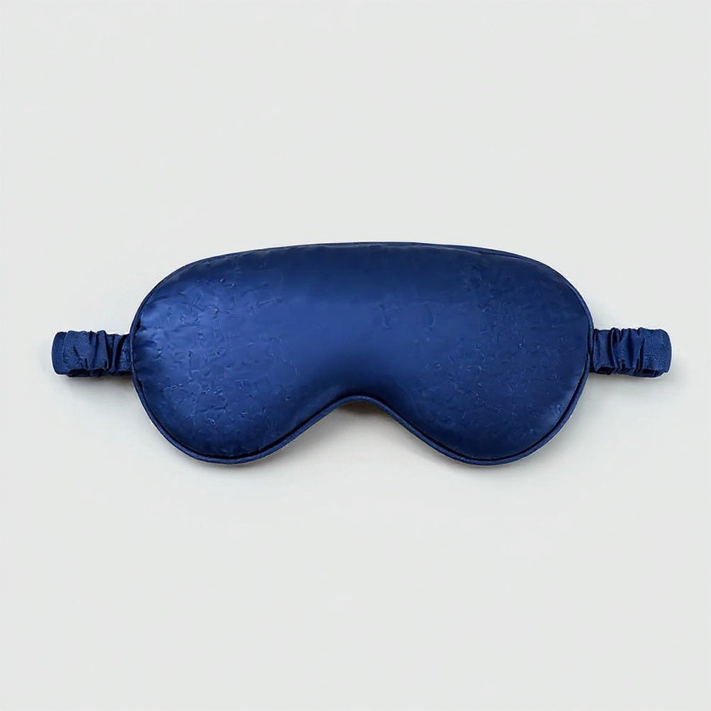 Masque de nuit satiné - Bleu foncé