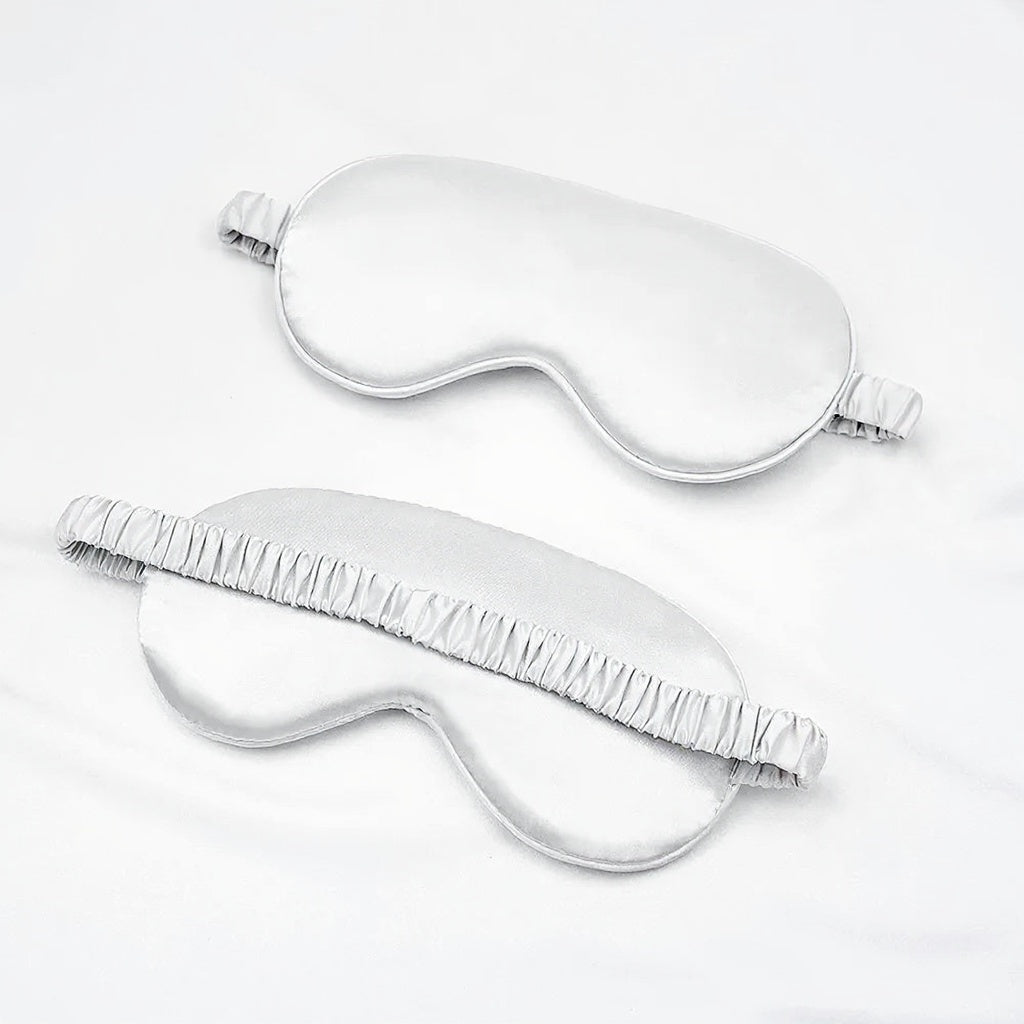 Masque de nuit satiné - Blanc