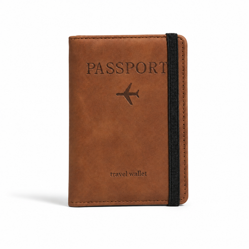 Protège-passeport RFID femme cuir vegan - L'Escale